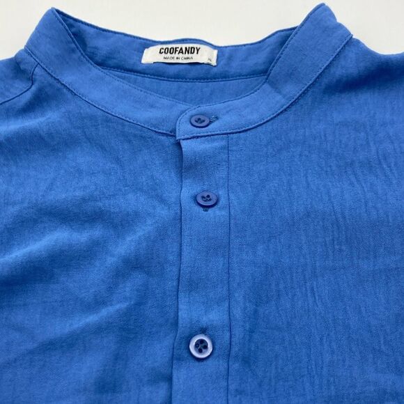 Coofandy Men’s Blue Shirt Size XL - Picture 6 of 8